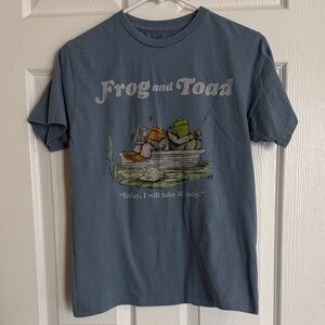 Blue Frog and Toad Graphic Tee